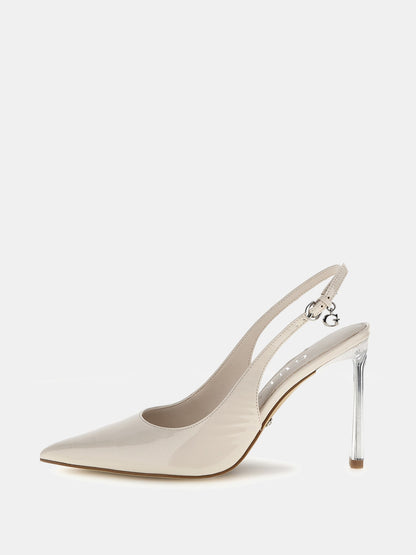 Syda patent leather sling backs