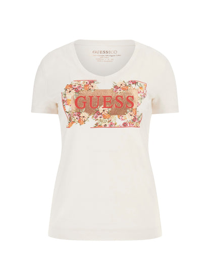 Flower logo stretch t-shirt