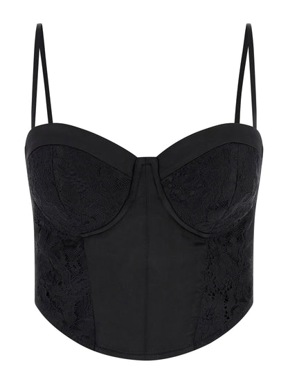 Lace bustier top