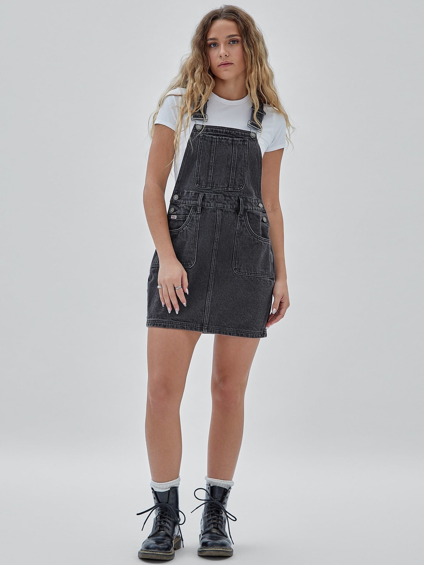 Overall denim dress