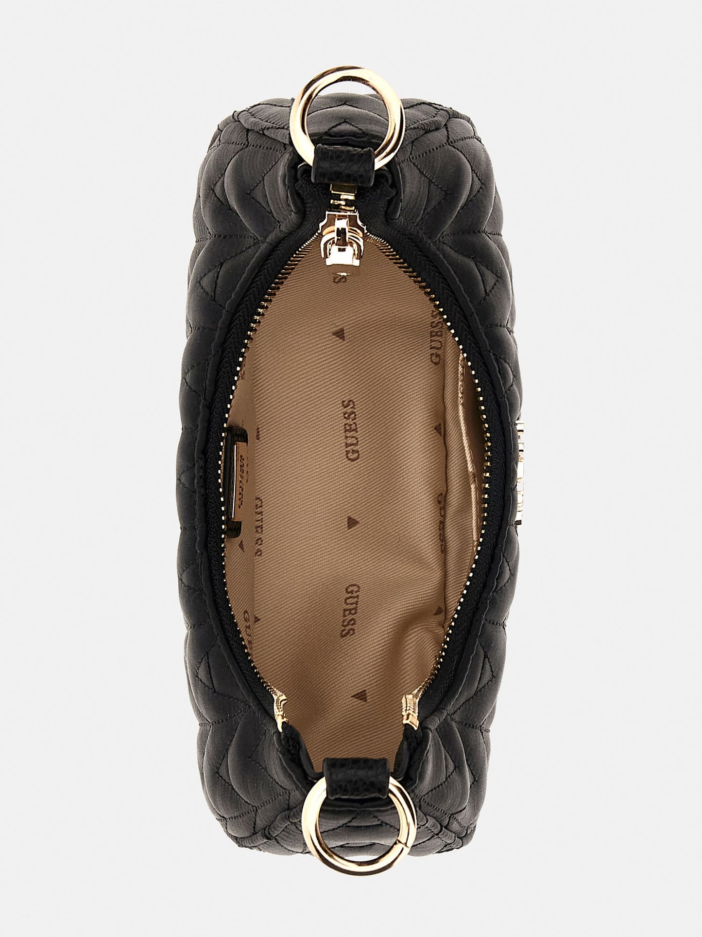 Golden Rock Quilted Mini Hobo Bag