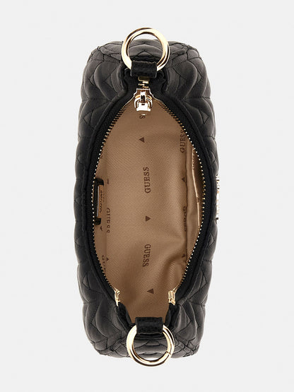 Golden Rock Quilted Mini Hobo Bag
