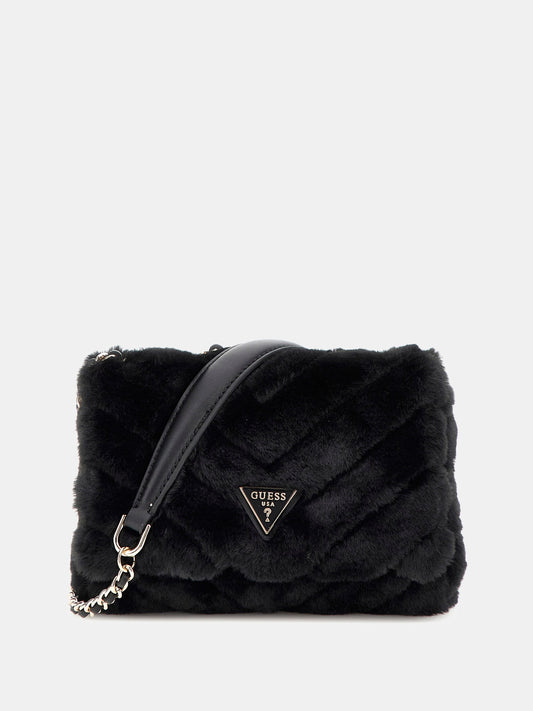 Katine faux fur mini crossbody bag