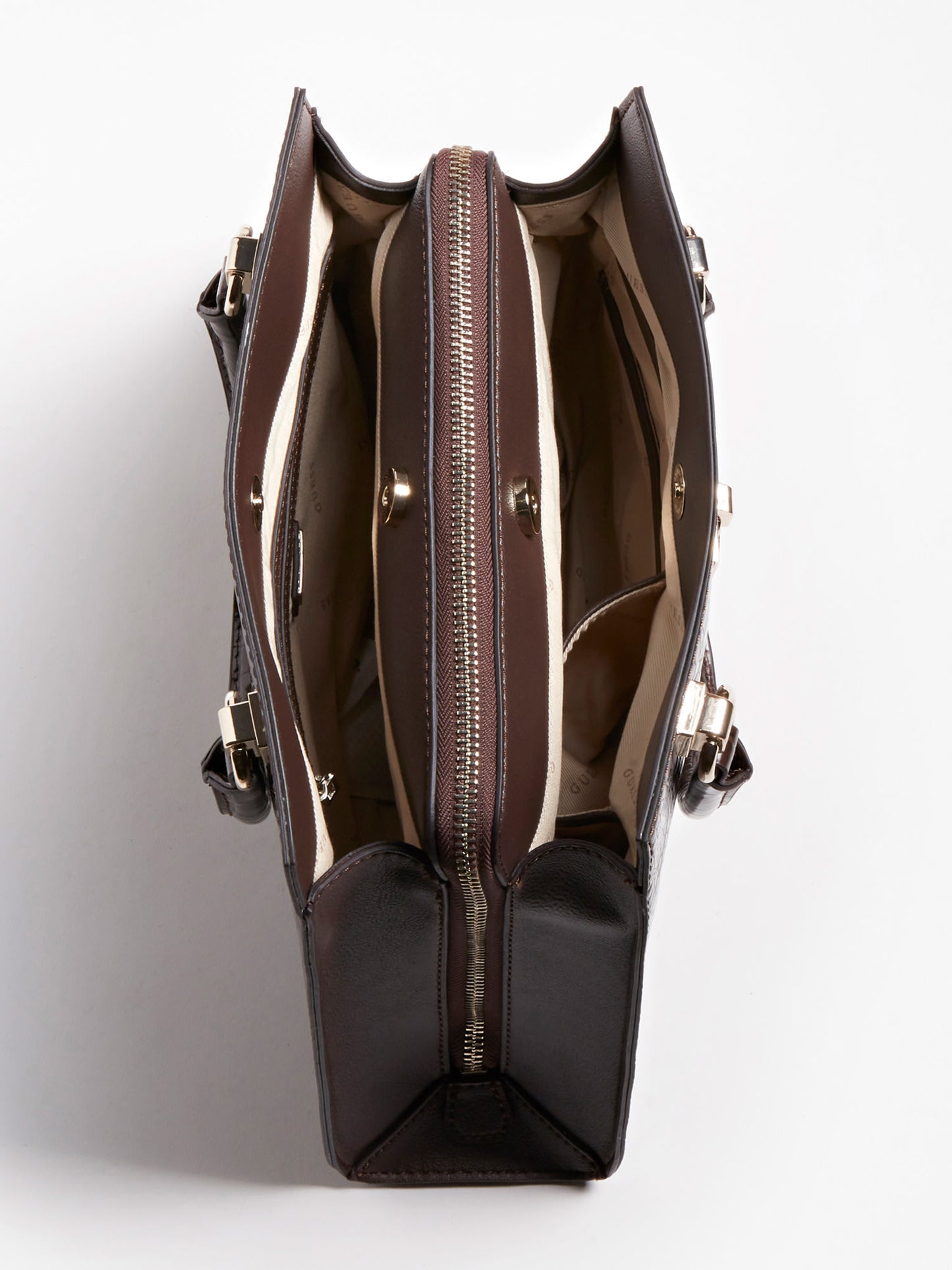 STEPHI CROC PRINT HANDBAG