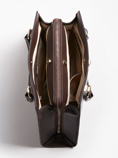 STEPHI CROC PRINT HANDBAG