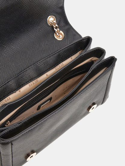 Noelle Saffiano Mini Crossbody Bag