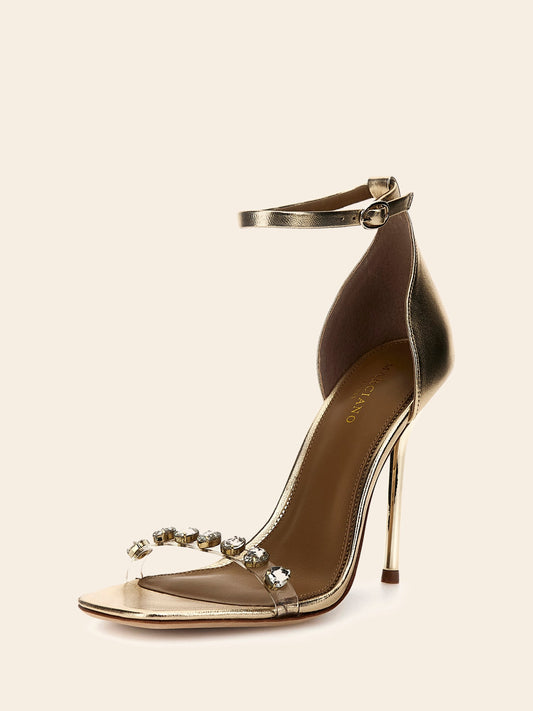Marciano rhinestones strap sandals
