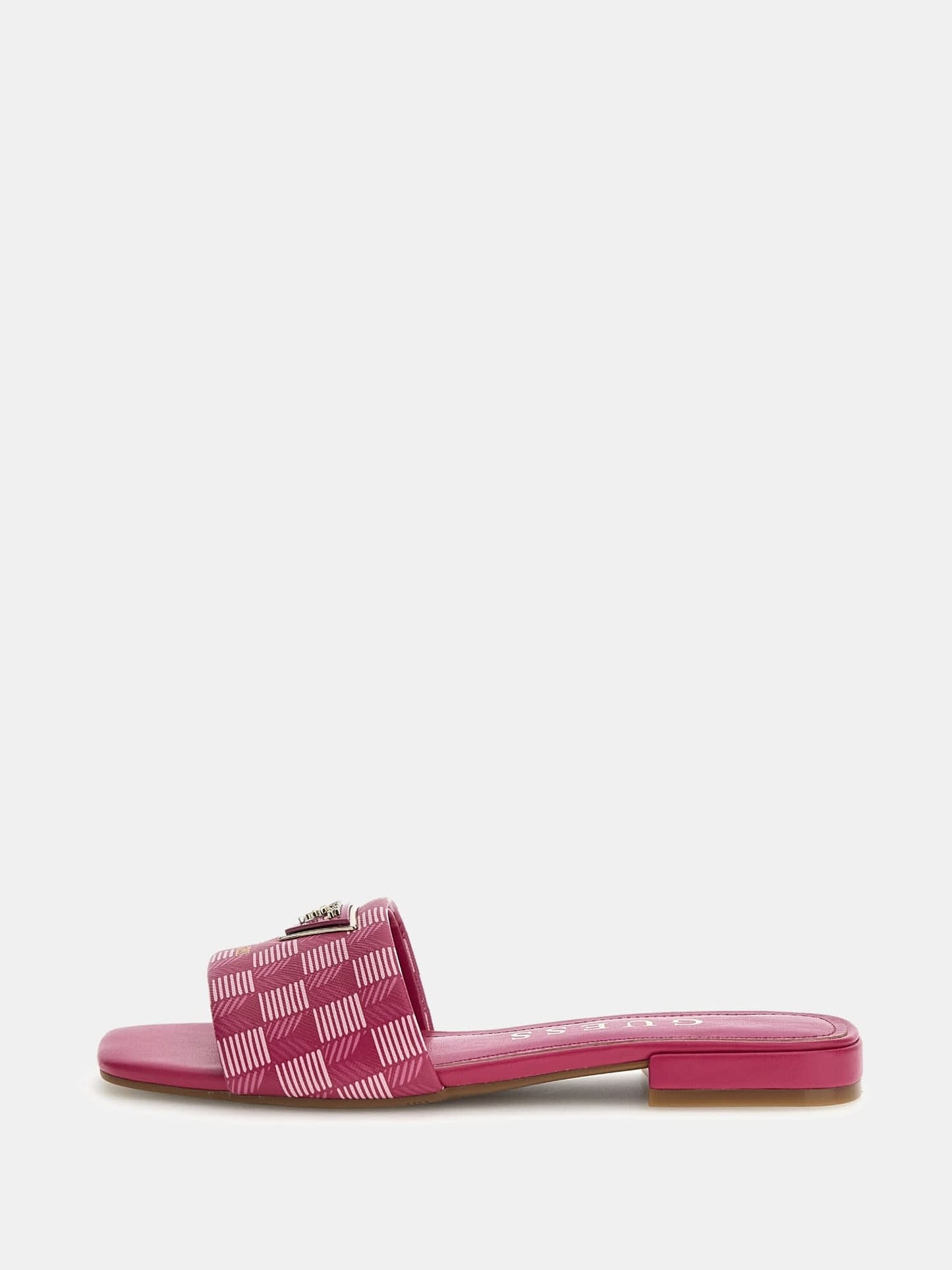 Tamed geometric-design sandals