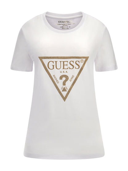 Triangle logo stretch t-shirt
