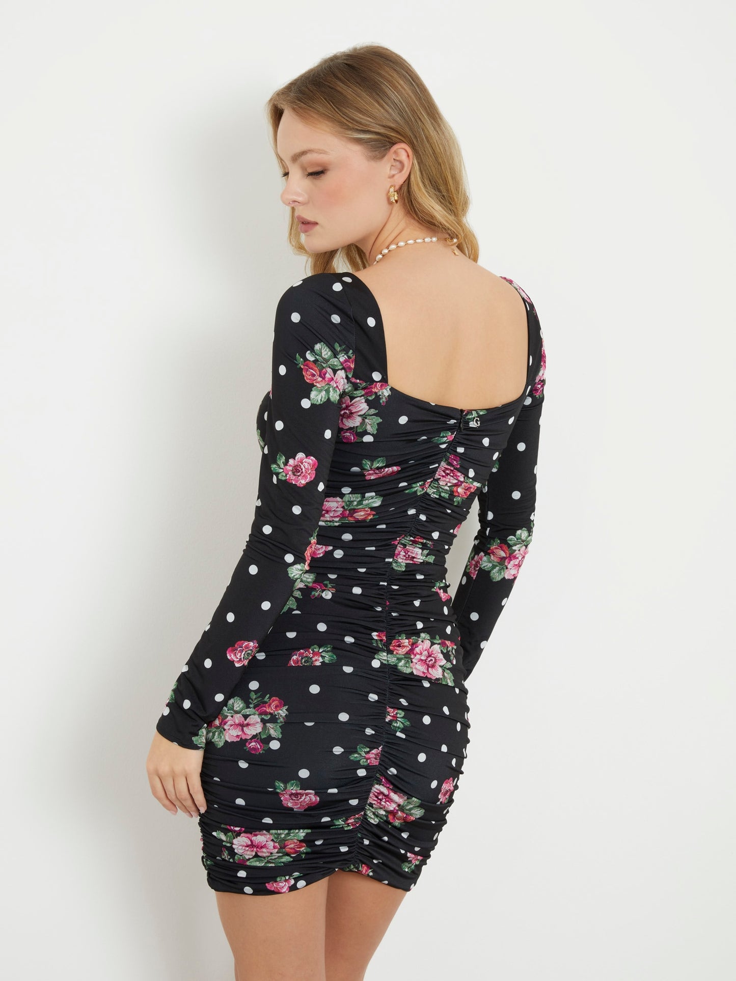 Polka dots mini dress