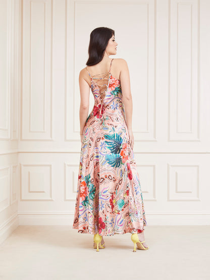 Marciano floral print long dress