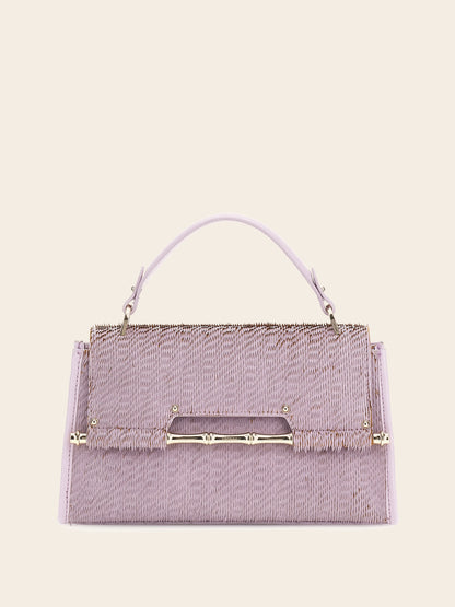 Alia Foiled Leather Handbag