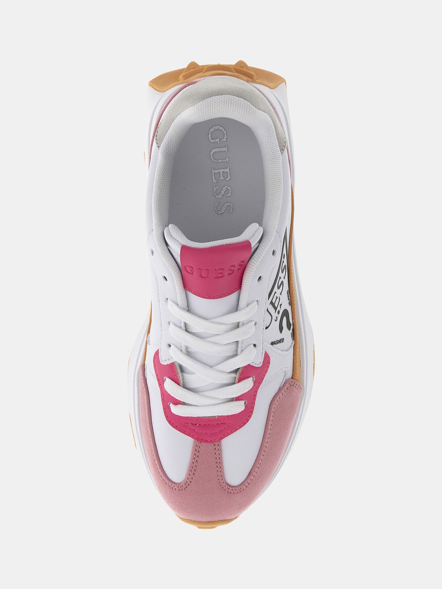 Calebb suede-insert running shoes