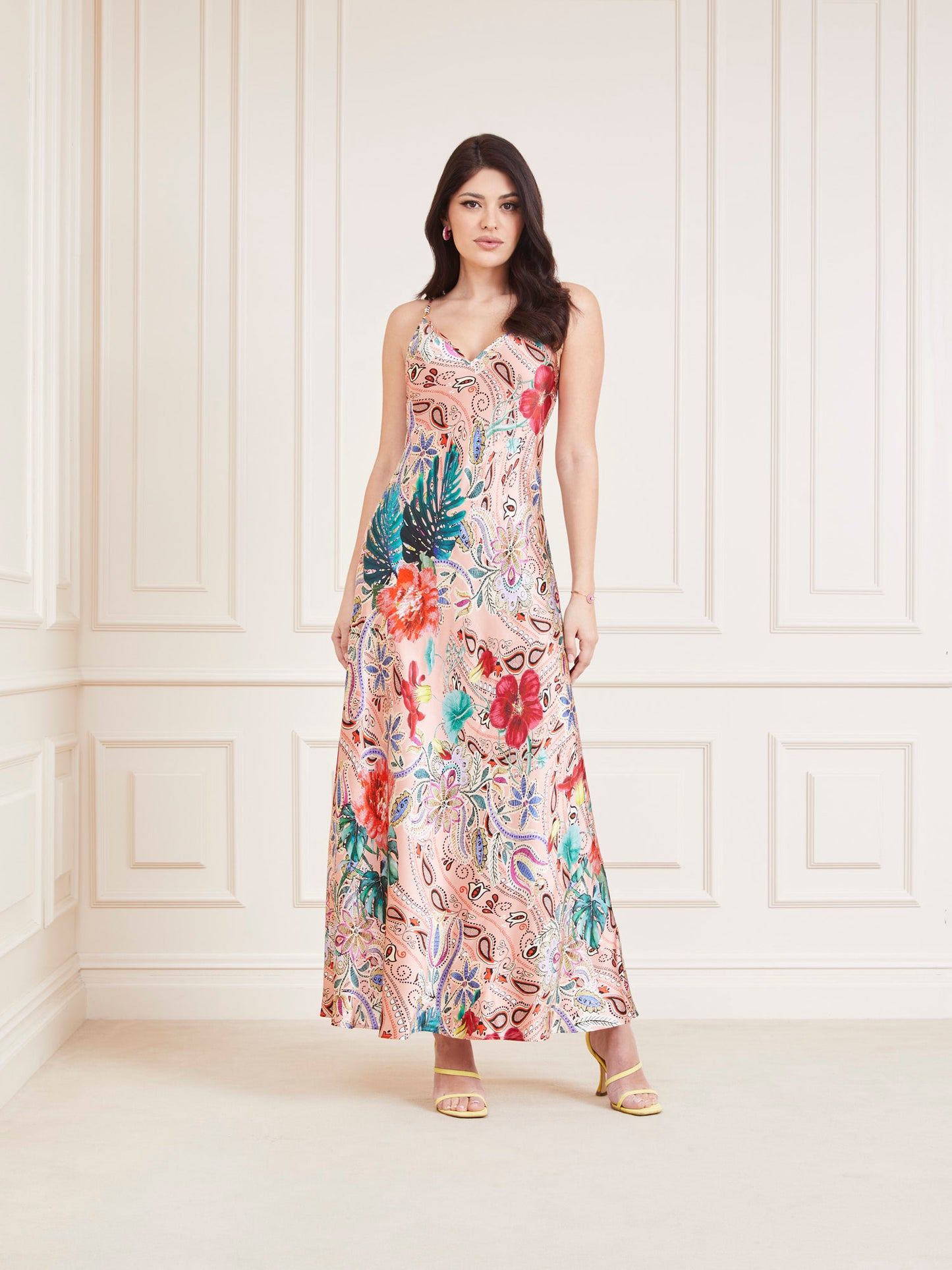 Marciano floral print long dress