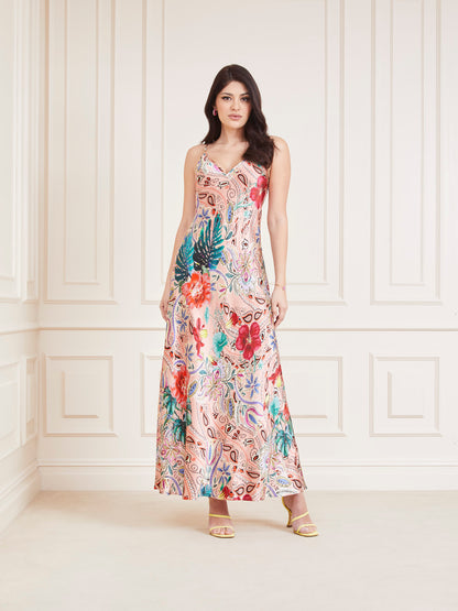 Marciano floral print long dress