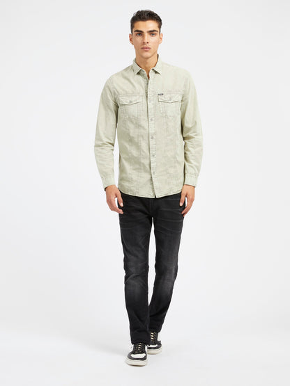 Mid rise regular denim pant