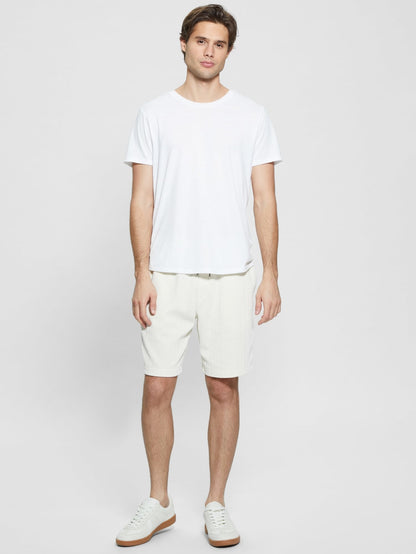 Textured knit shorts