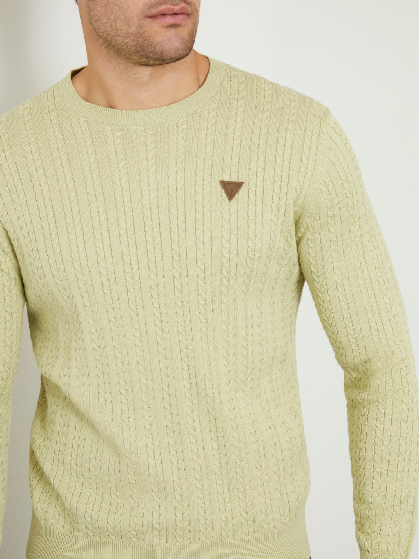 Cable knit braids sweater
