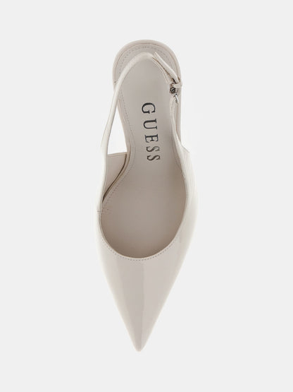 Syda patent leather sling backs
