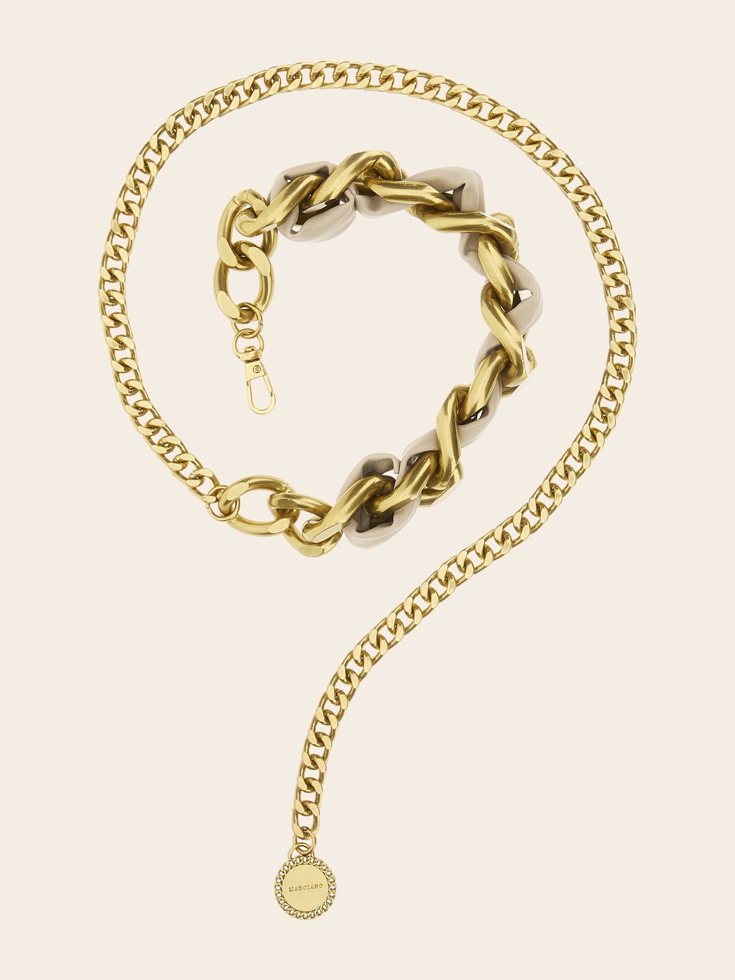 Marciano chain leather belt