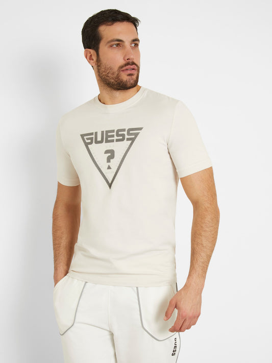 Triangle logo stretch t-shirt