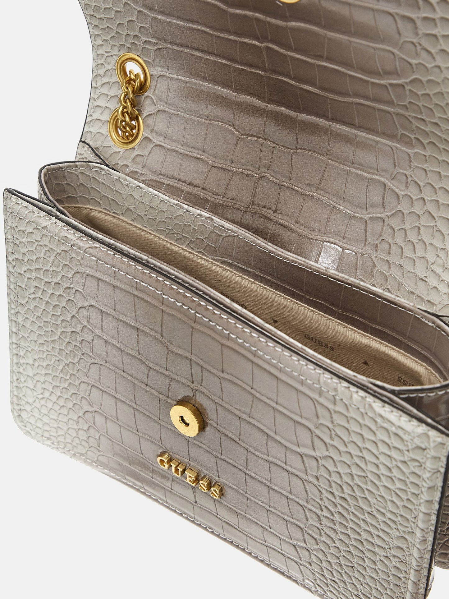 G James croc print crossbody bag