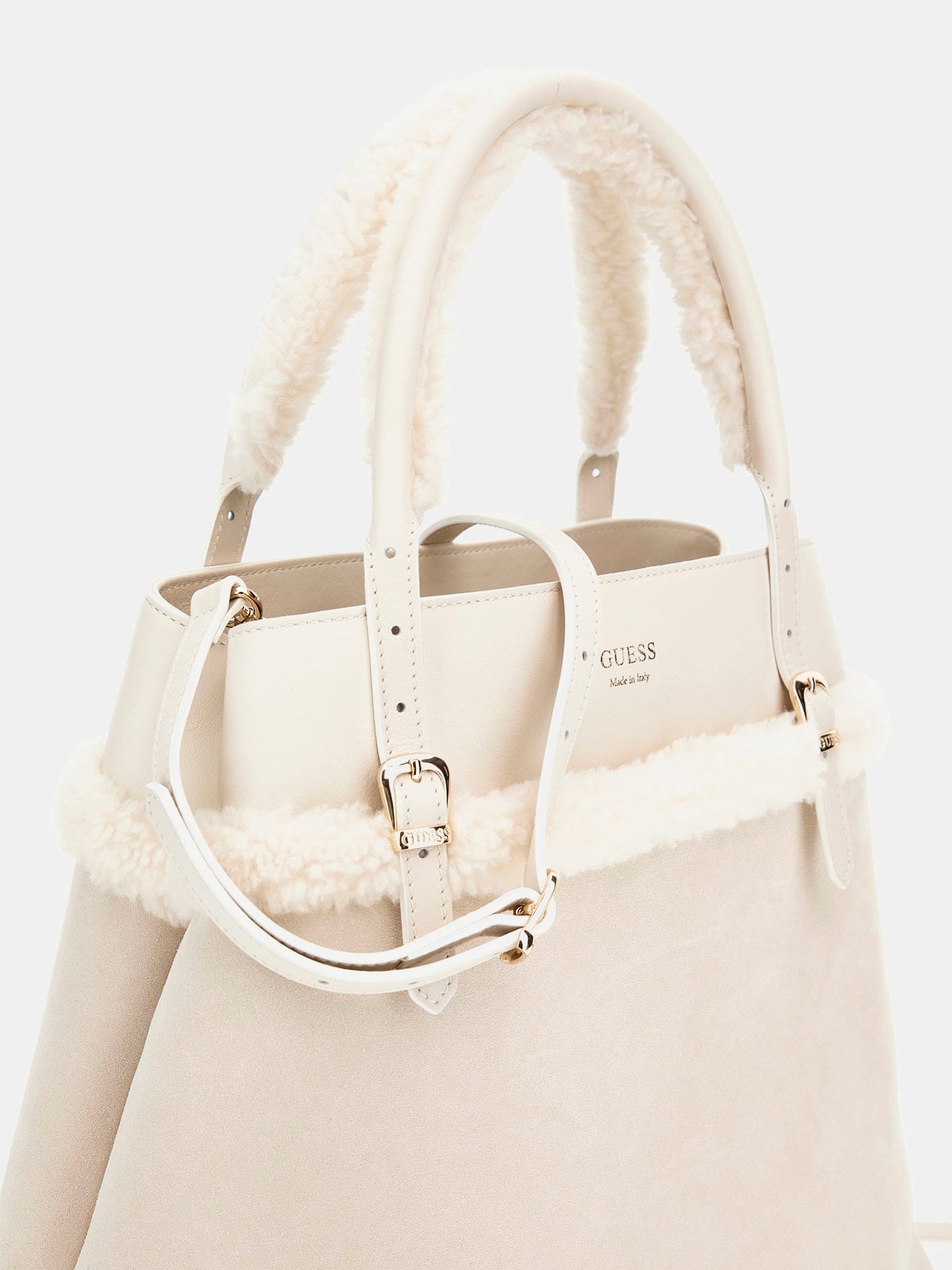 Faux fur handbag