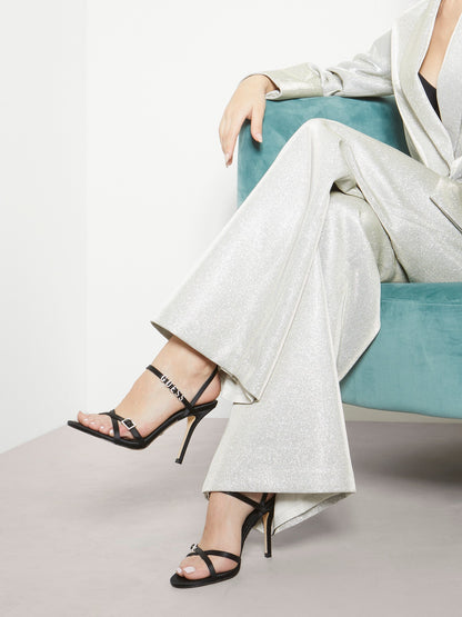 Edelia satin sandals