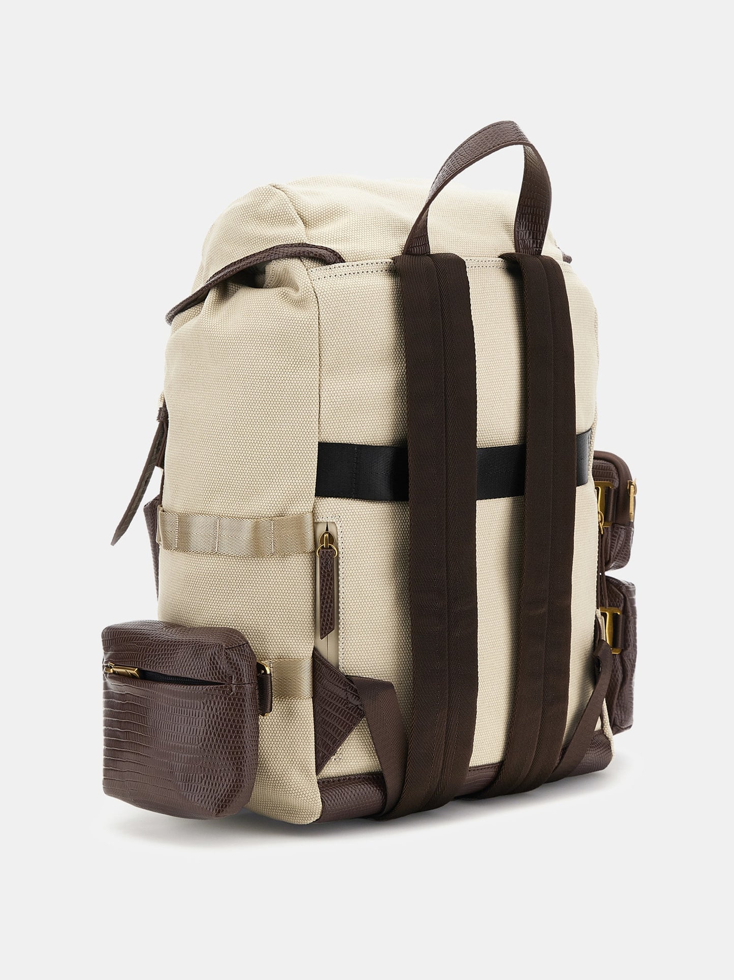 Roma backpack with lizard-print details