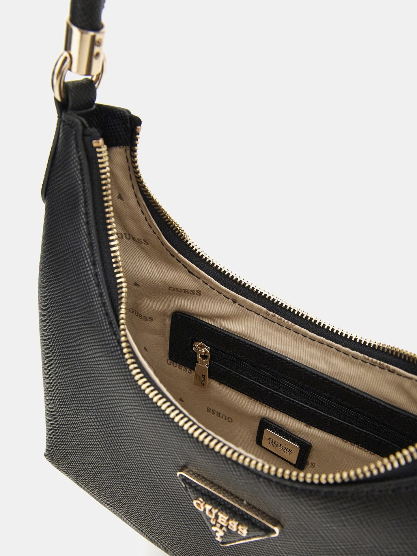 Gizele saffiano hobo bag