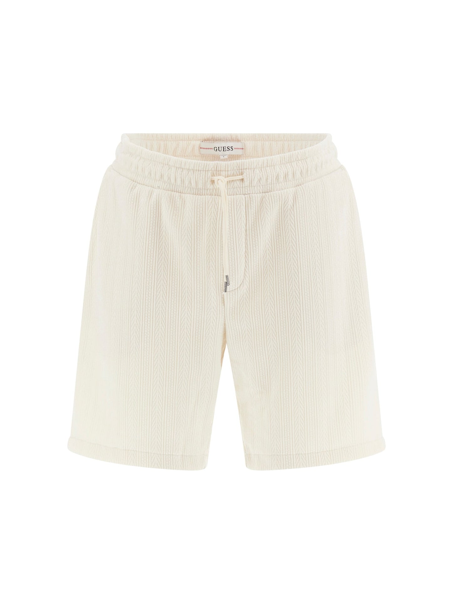 Textured knit shorts