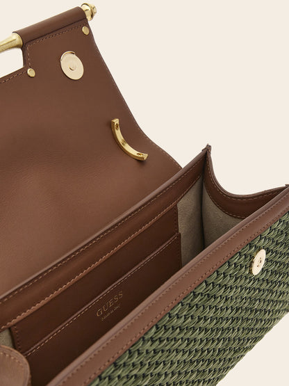 Iris genuine leather handbag