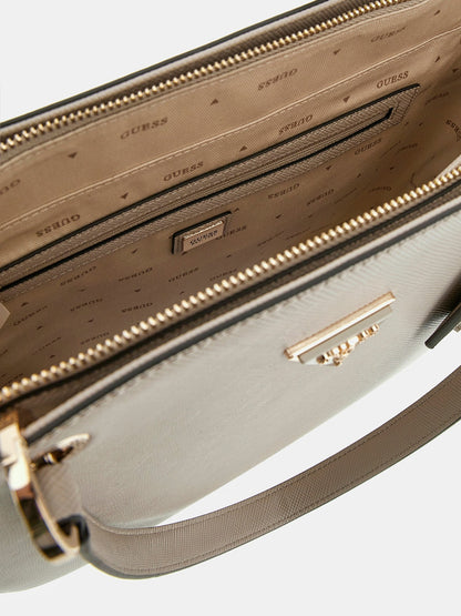 Noelle Saffiano leather shopper