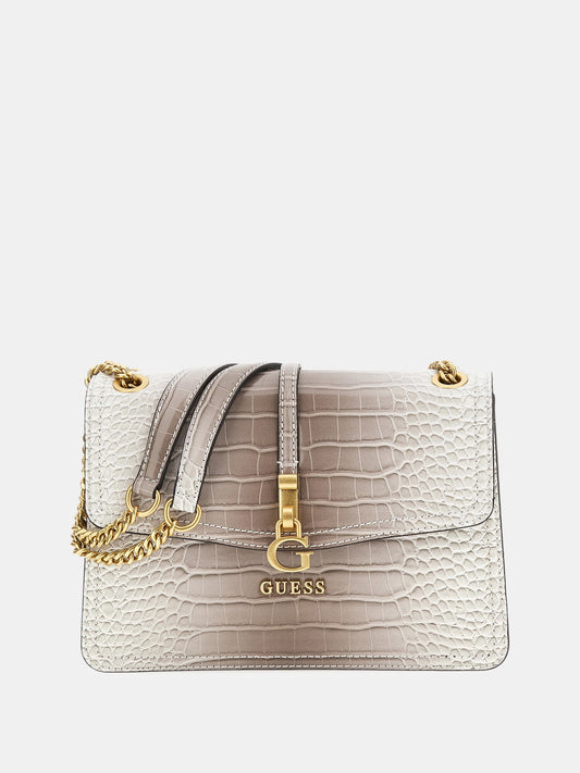 G James croc print crossbody bag