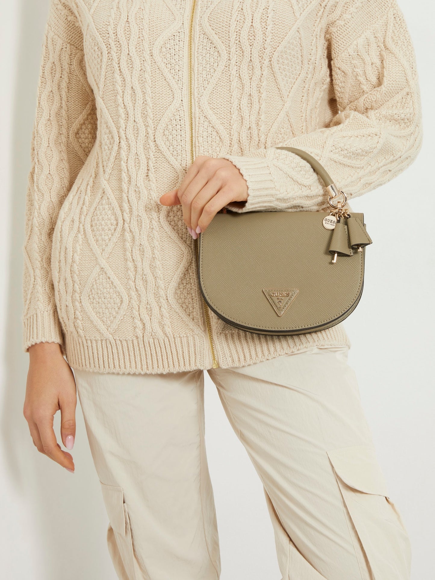 Gizele saffiano mini handbag