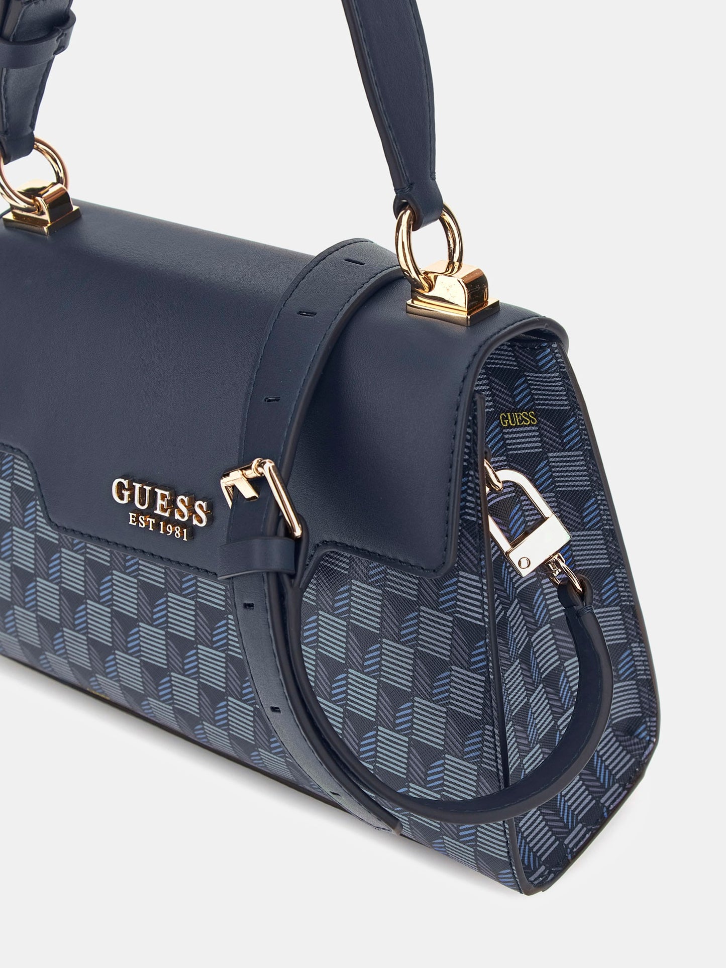 Hallie geometric-print handbag