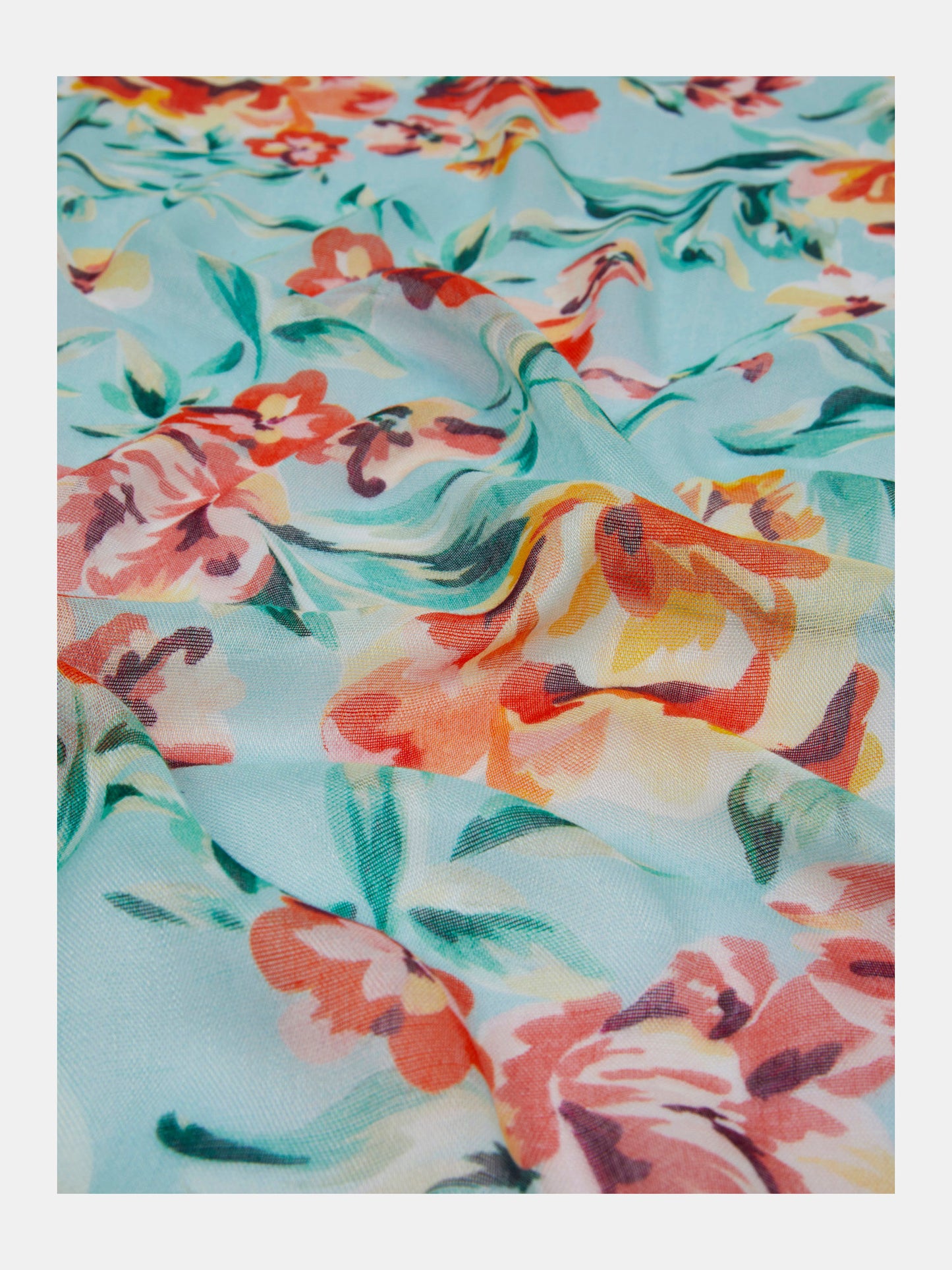 Floral print scarf