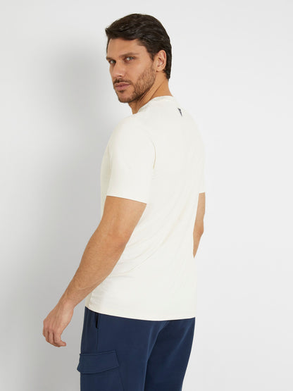 Front print logo stretch t-shirt