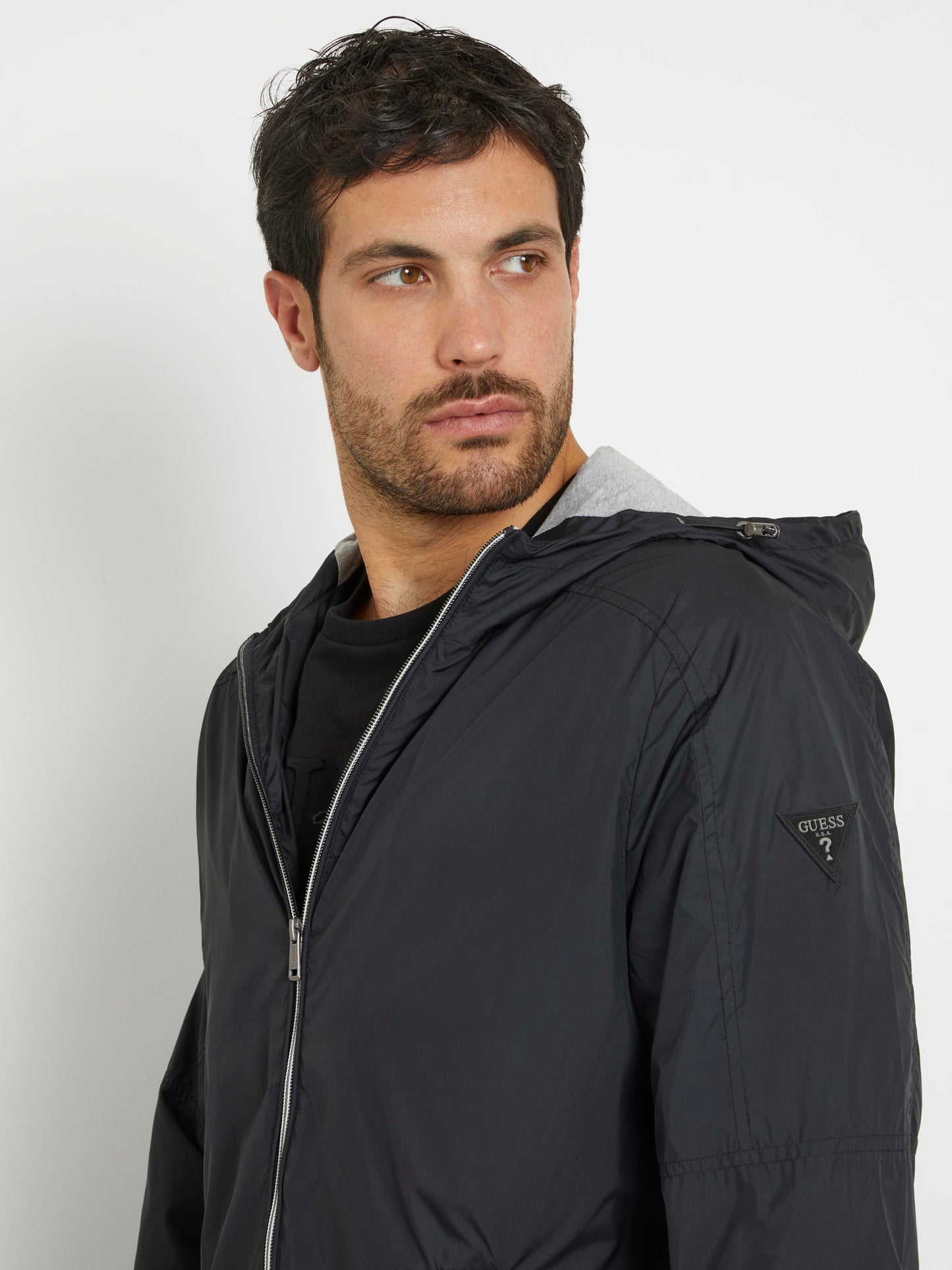 Small triangle logo patch jacket