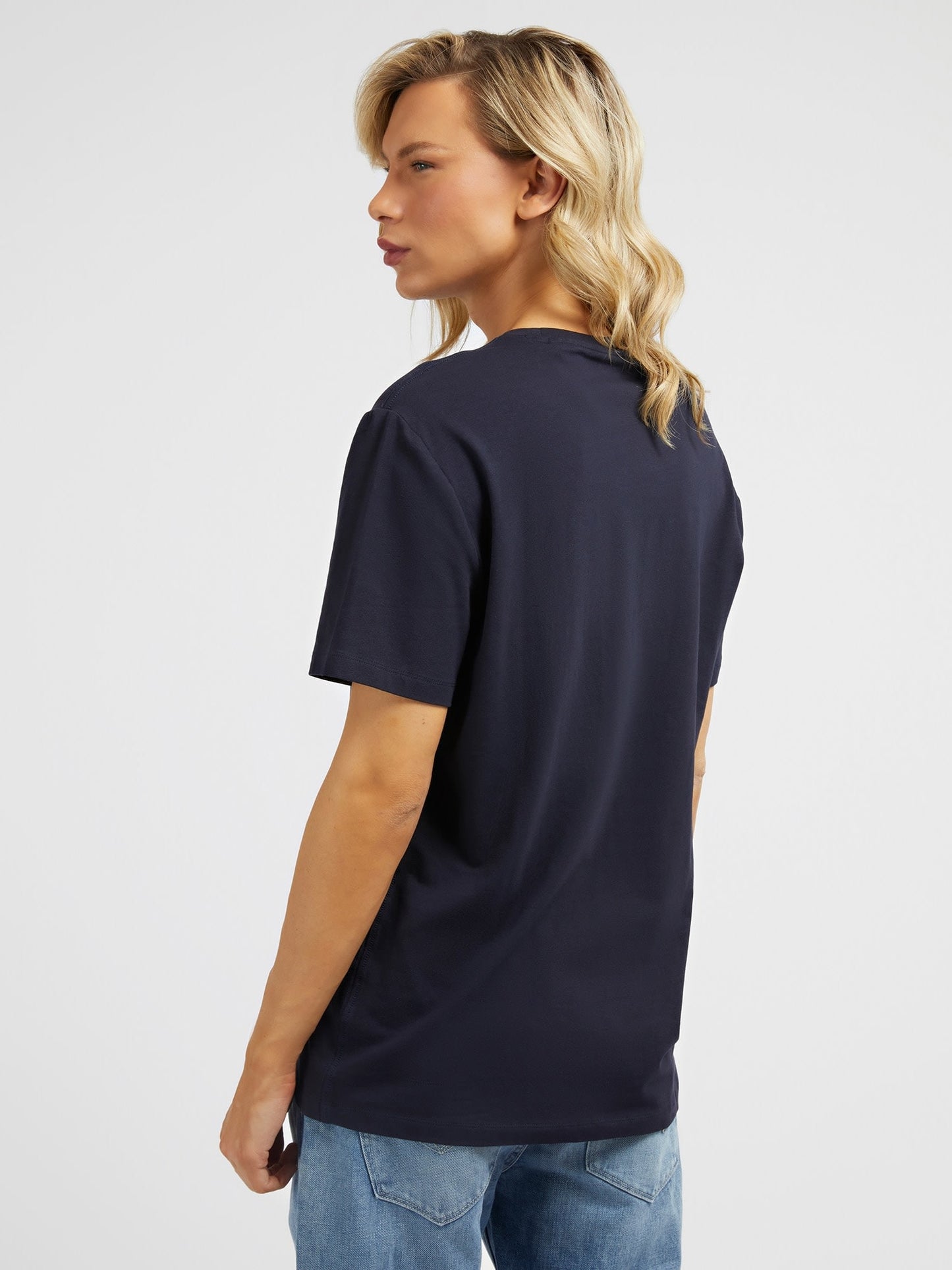 Front triangle logo print t-shirt