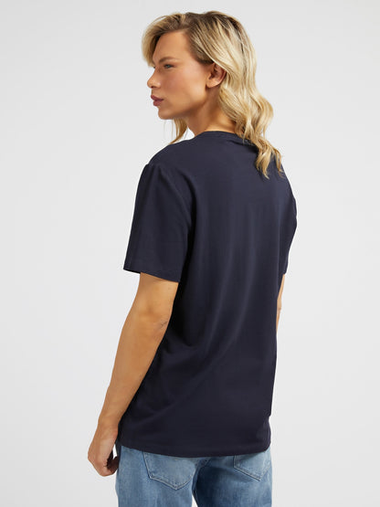 Front triangle logo print t-shirt