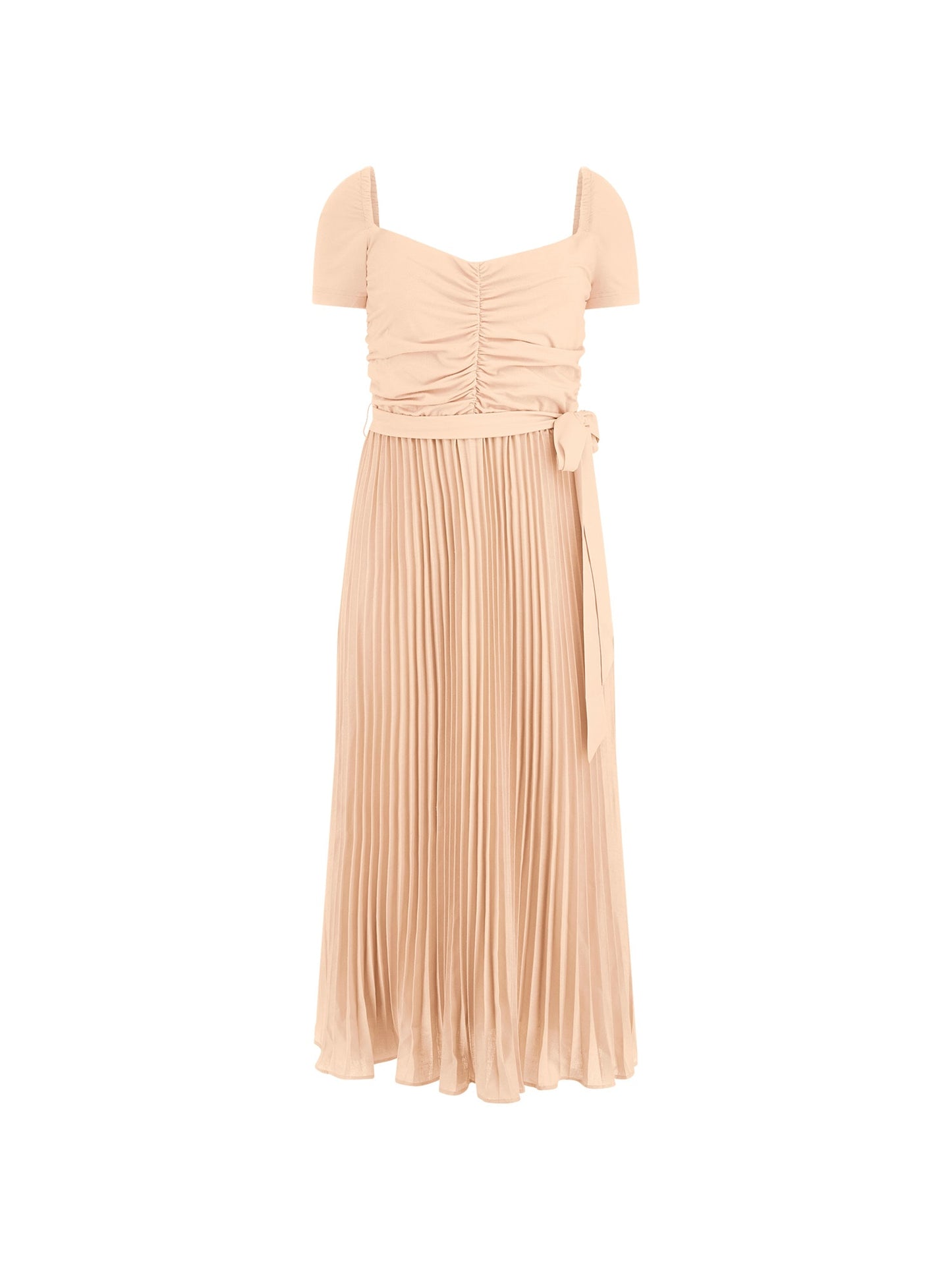 Pleated midi dress