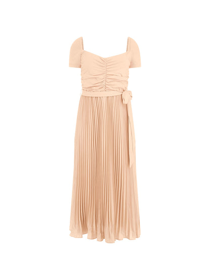 Pleated midi dress