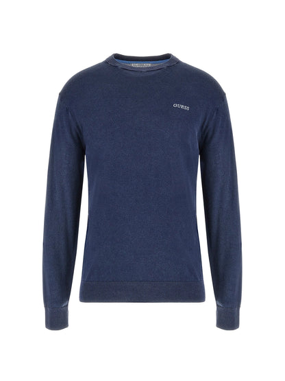 Side logo embroidery sweater