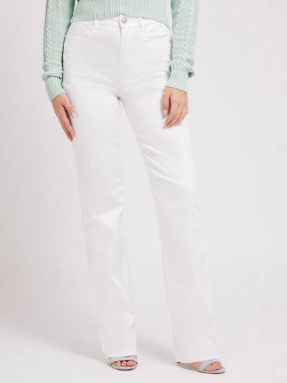 Satin straight pant