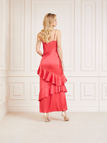 Marciano satin long slip dress