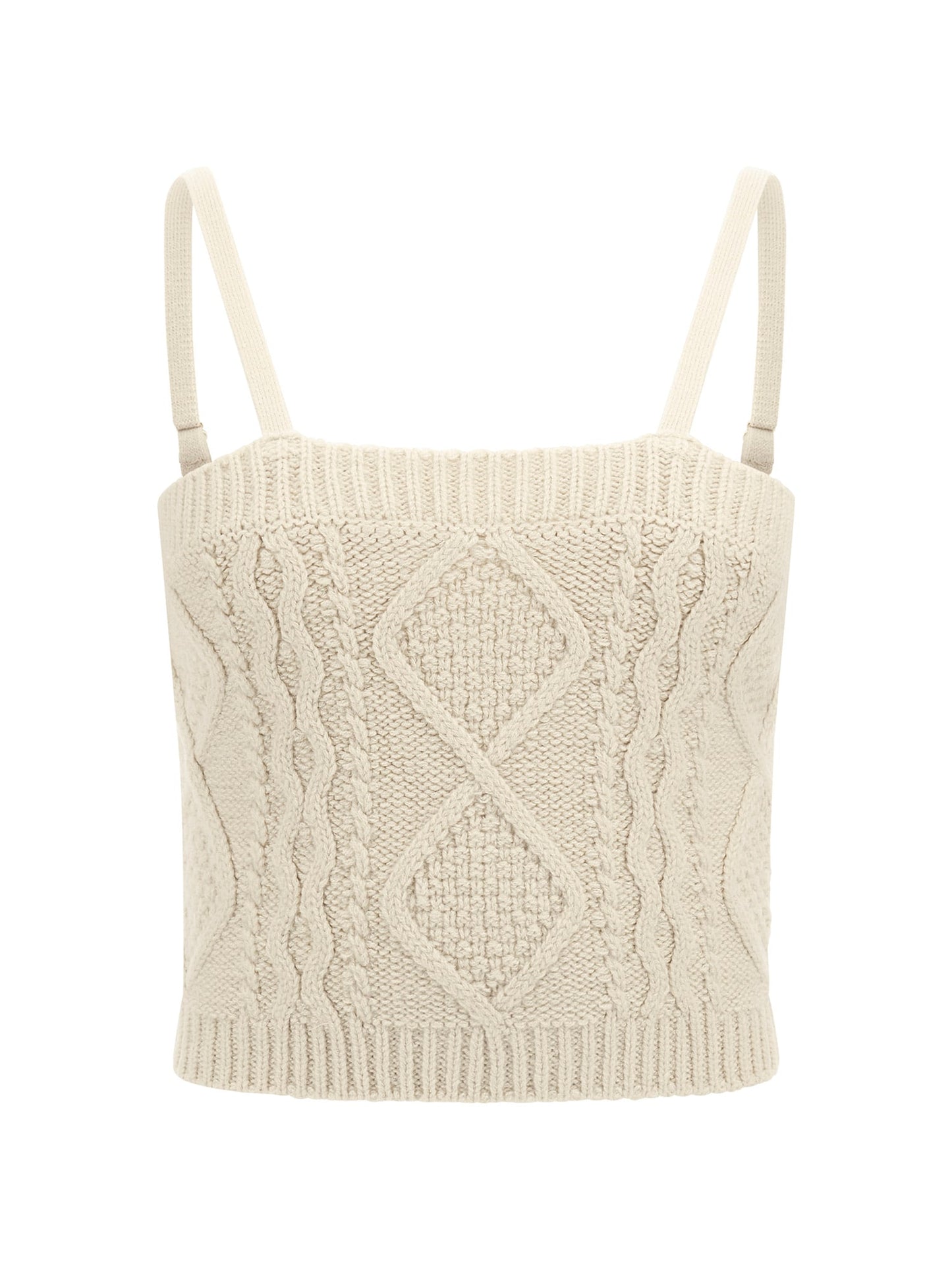 Cable knit sweater top