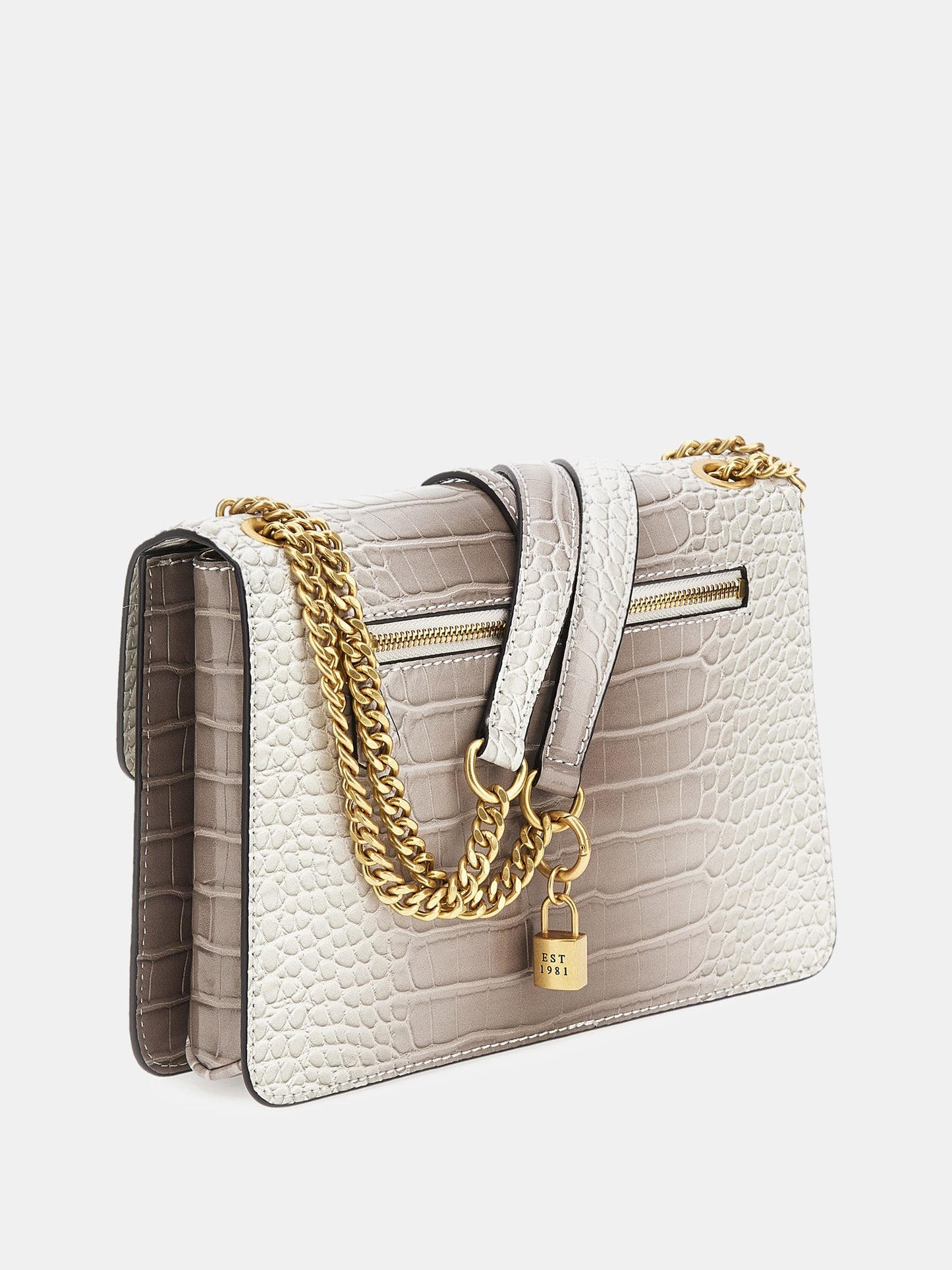 G James croc print crossbody bag