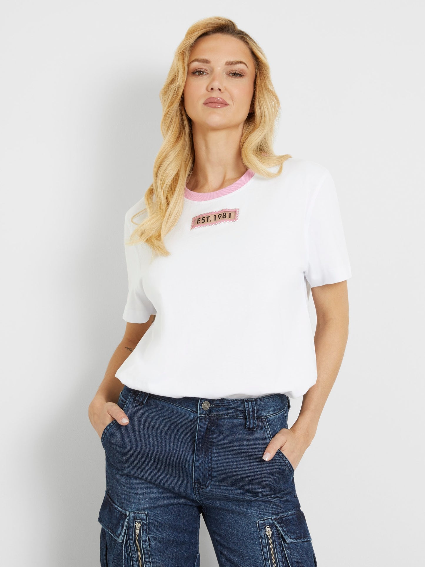 Rhinestones logo t-shirt