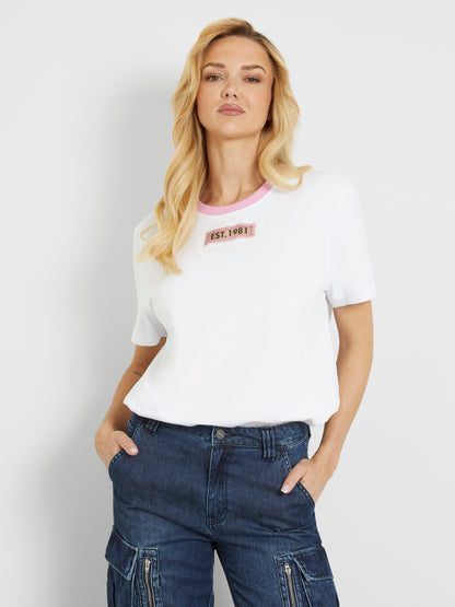 Rhinestones logo t-shirt